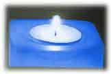 le bleu dans la magie des bougies