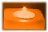 le orange dans la magie des bougies