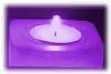 le violet dans la magie des bougies